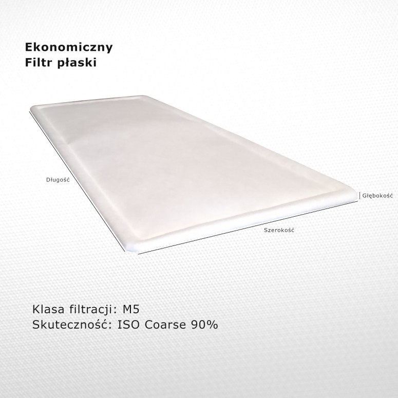 Filtr płaski M5 Iso Coarse 90% 200 x 200 mm