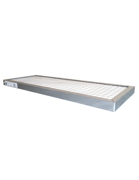 Reusable flat filter M5 EU5 Iso Coarse 85% 180 x 400 x 25 mm metal frame for self-regeneration and renewal