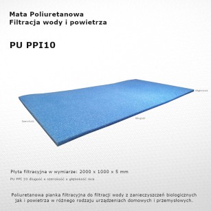 Filter foam mat sponge board sheet PU PPI 10 20 30 45